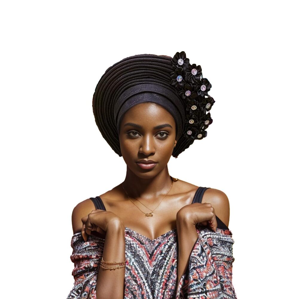 3282 African Turban Aso Oke Gele has made handmade African Turban Hats